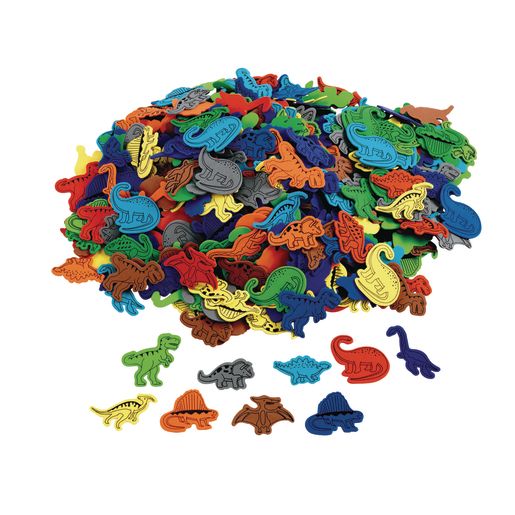 DINOSAUR FOAM SHAPES, PKT 500