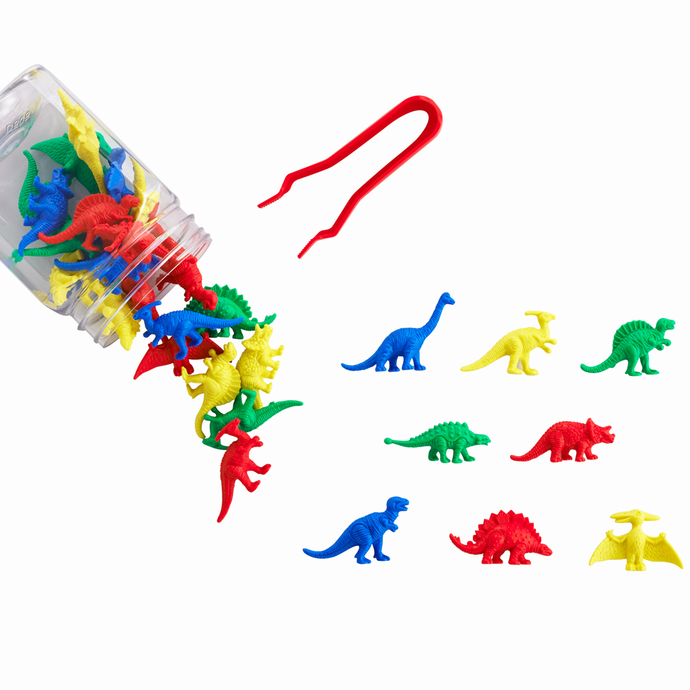 EDX DINOSAURS COUNTERS, PKT 128