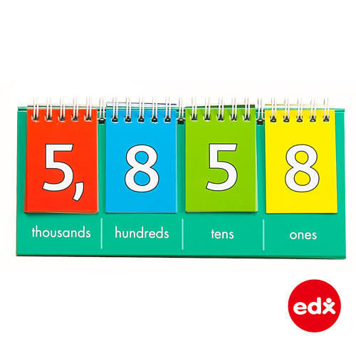 STUDENT PLACE VALUE FLIP CHART - THOUSANDS, PKT 10