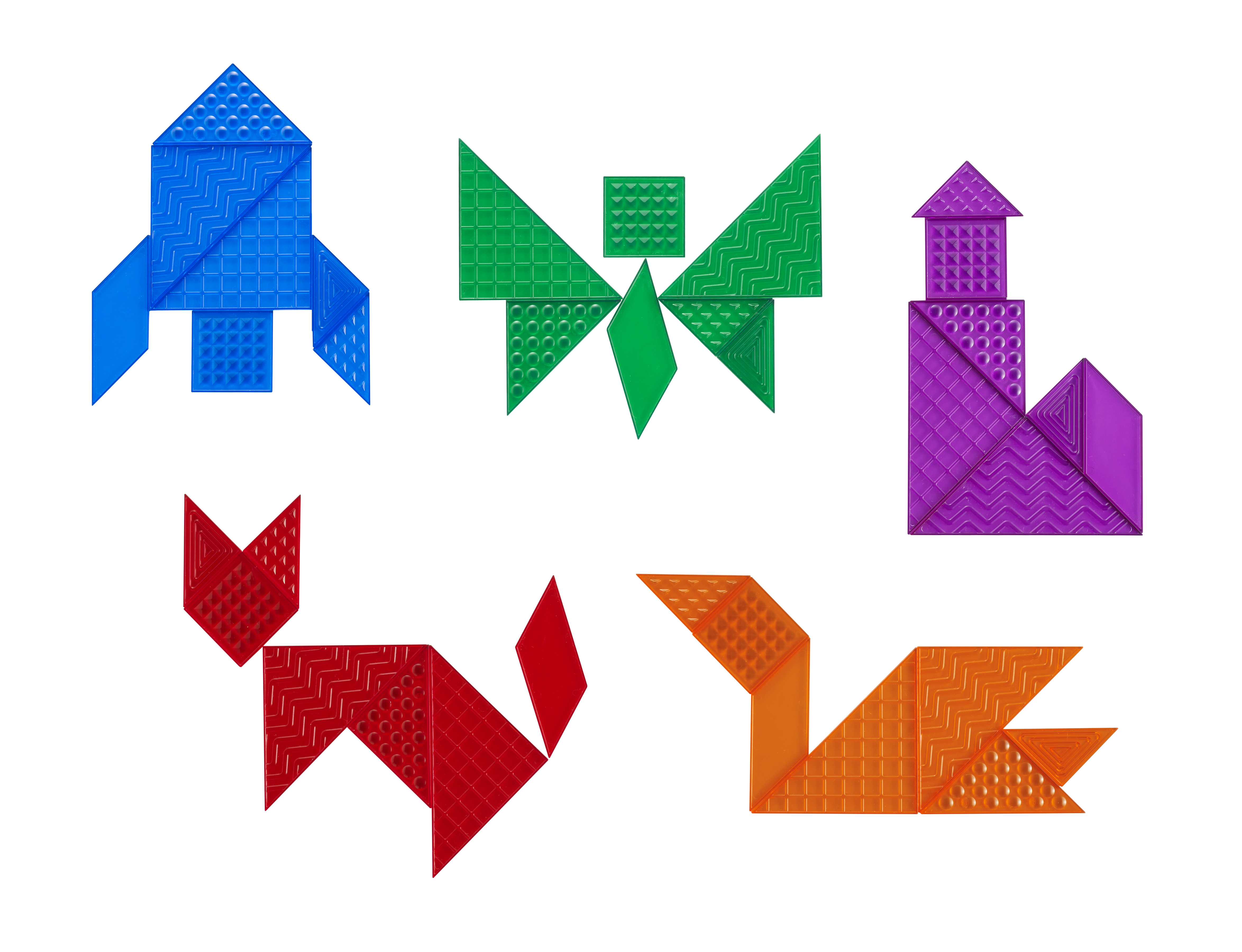 EDX TRANSLUCENT SENSORY TANGRAM, SET 35