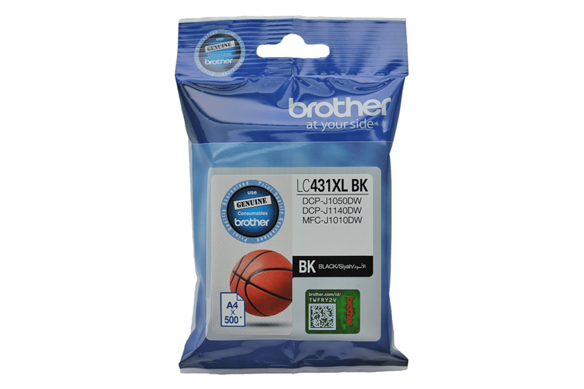 BROTHER LC431XLBK BLACK HIGH YIELD INK CARTRIDGE