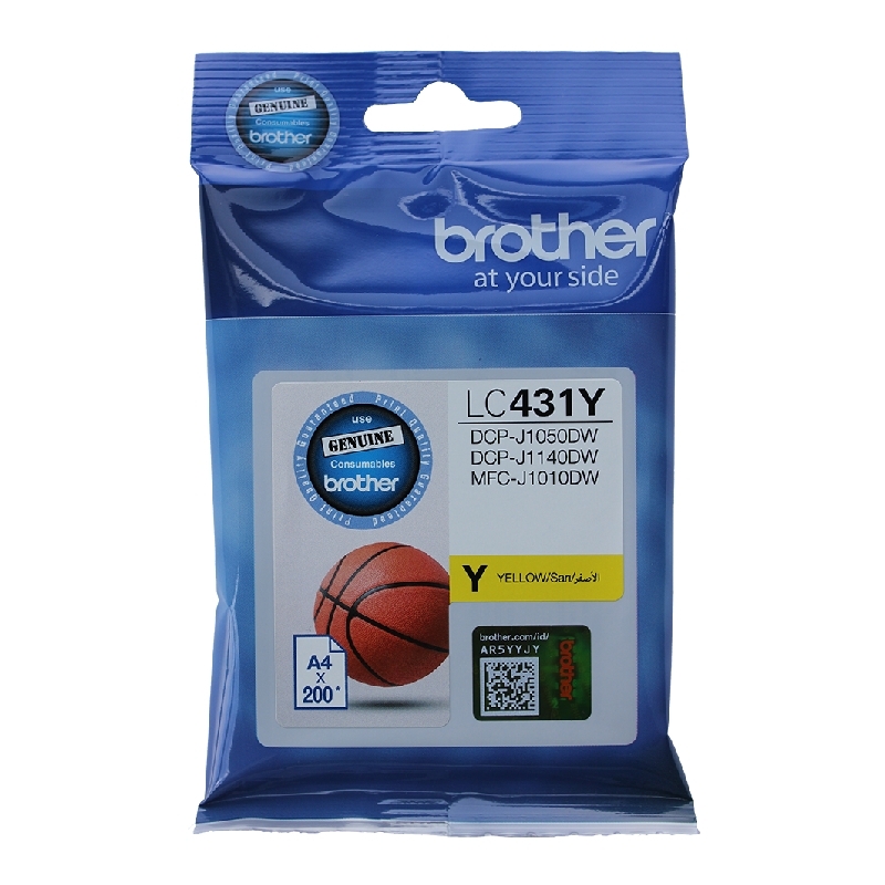 BROTHER LC431 YELLOW INK CARTRIDGE