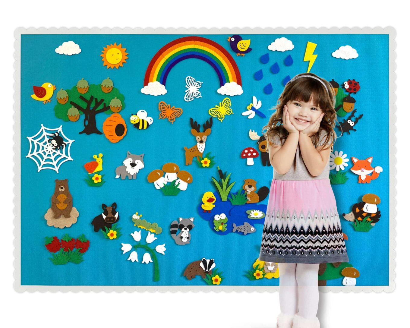 CARPETINO WONDERWALL 100 X 70CM, WOODLAND FOREST SET