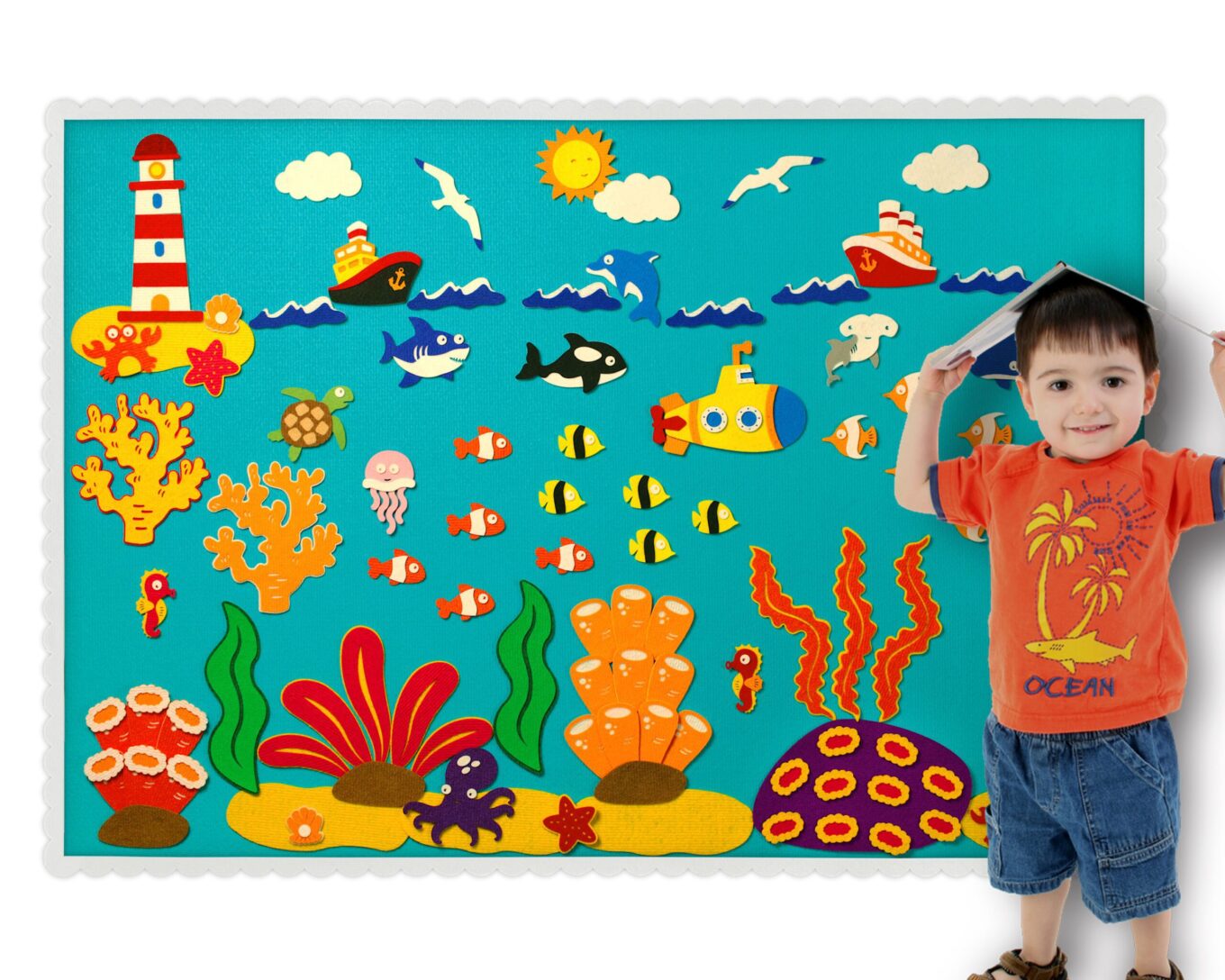 CARPETINO WONDERWALL 100 X 70CM, OCEAN SET