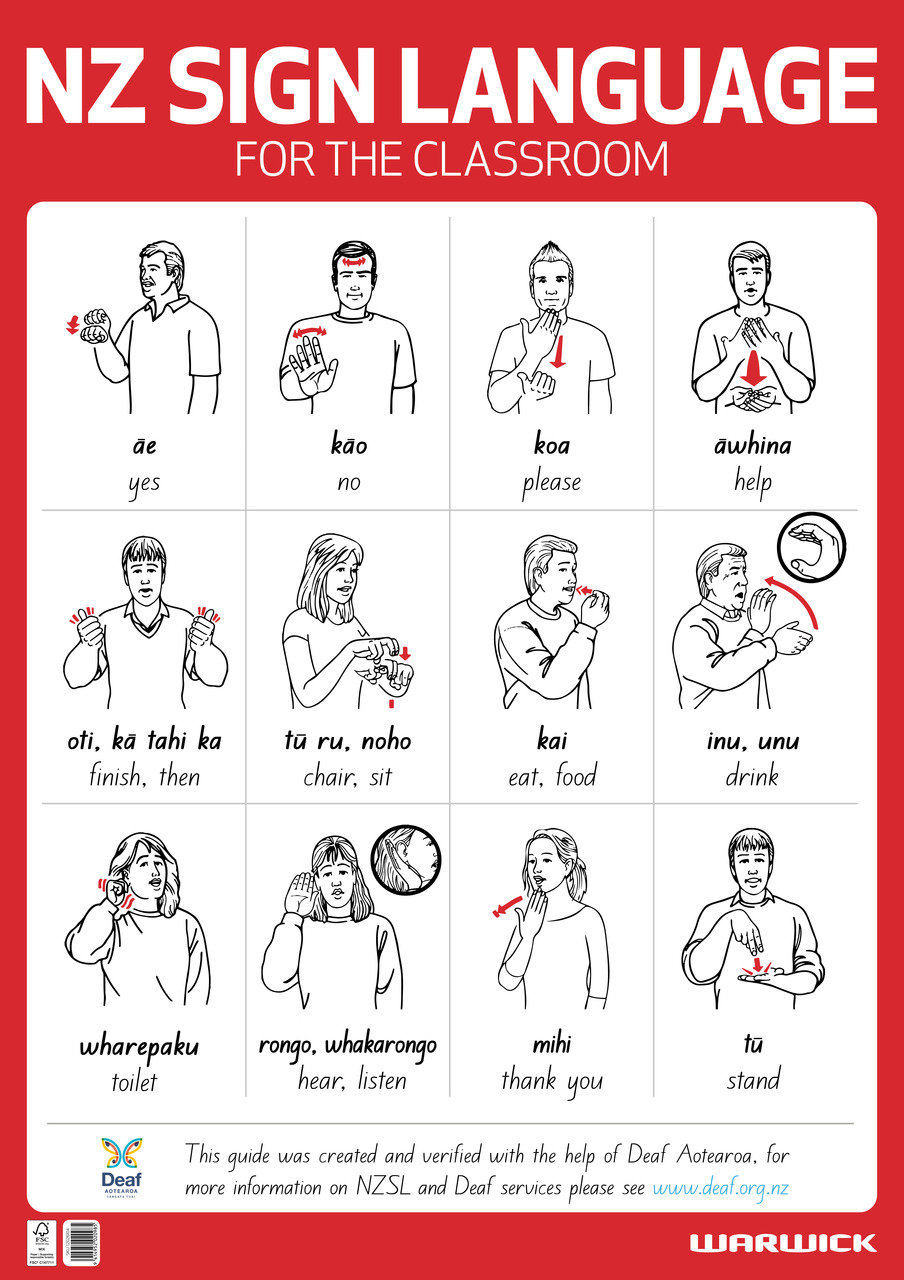 WARWICK SIGN LANGUAGE POSTER