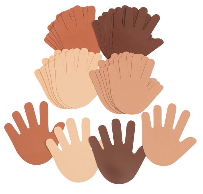 COLOURS LIKE ME HAND SHAPES, PKT 24