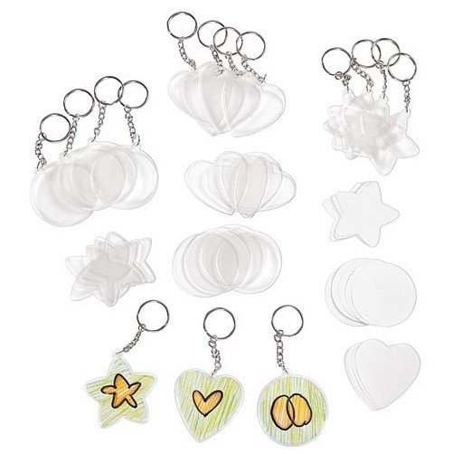 CREATE YOUR OWN KEYCHAINS, SET 12