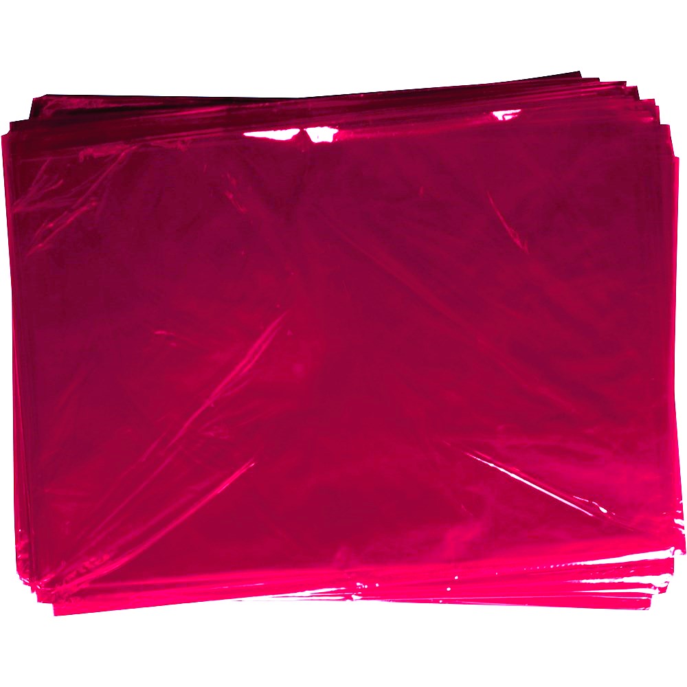 BULK CELLOPHANE, PKT 25 (PINK)