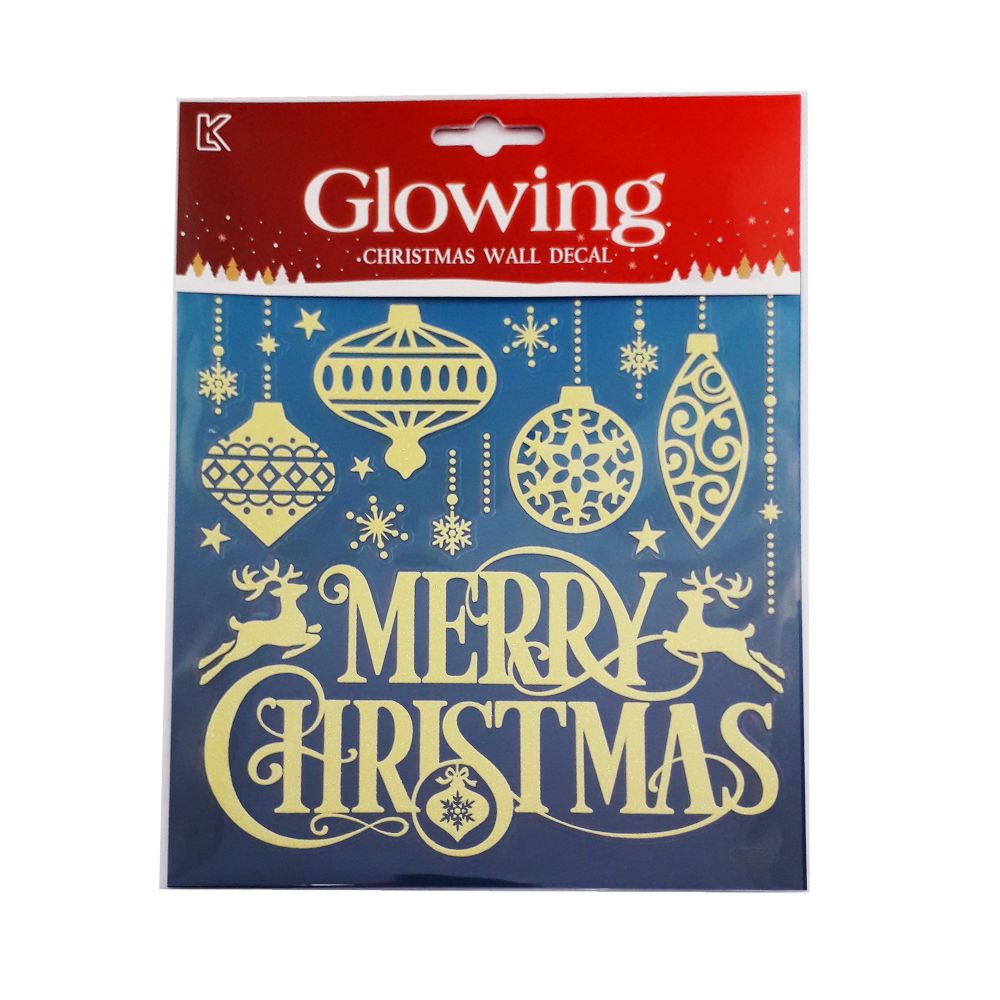 MERRY XMAS WALL STICKER 23CM