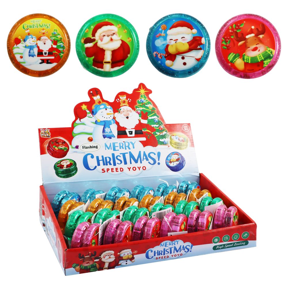 XMAS FLASHING YOYO ( ASSORTED DESIGNS)