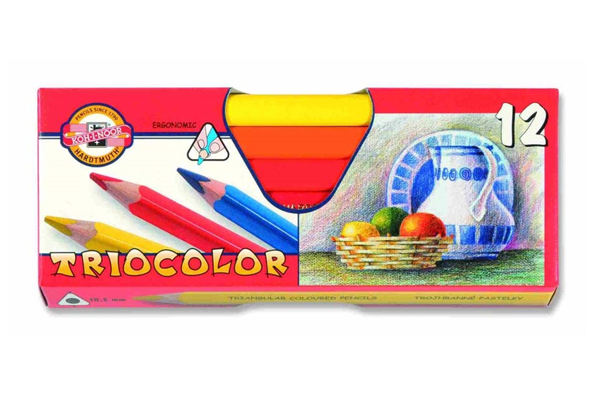 TRIO COLOUR PENCILS 3152, PKT 12