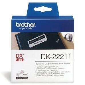 BROTHER DK22211 WHITE FILM TAPE