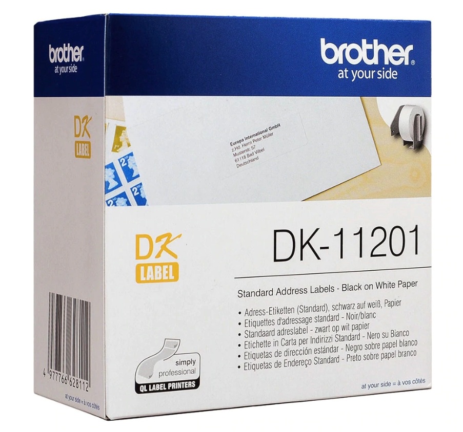 BROTHER P-TOUCH ADDRESS LABEL DK11201