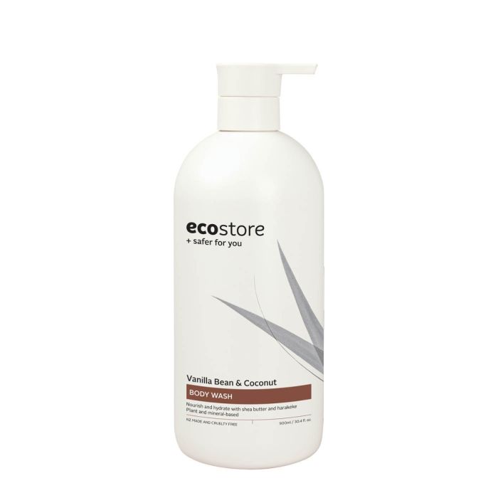ECOSTORE VANILLA BEAN & COCONUT BODY WASH 900ML