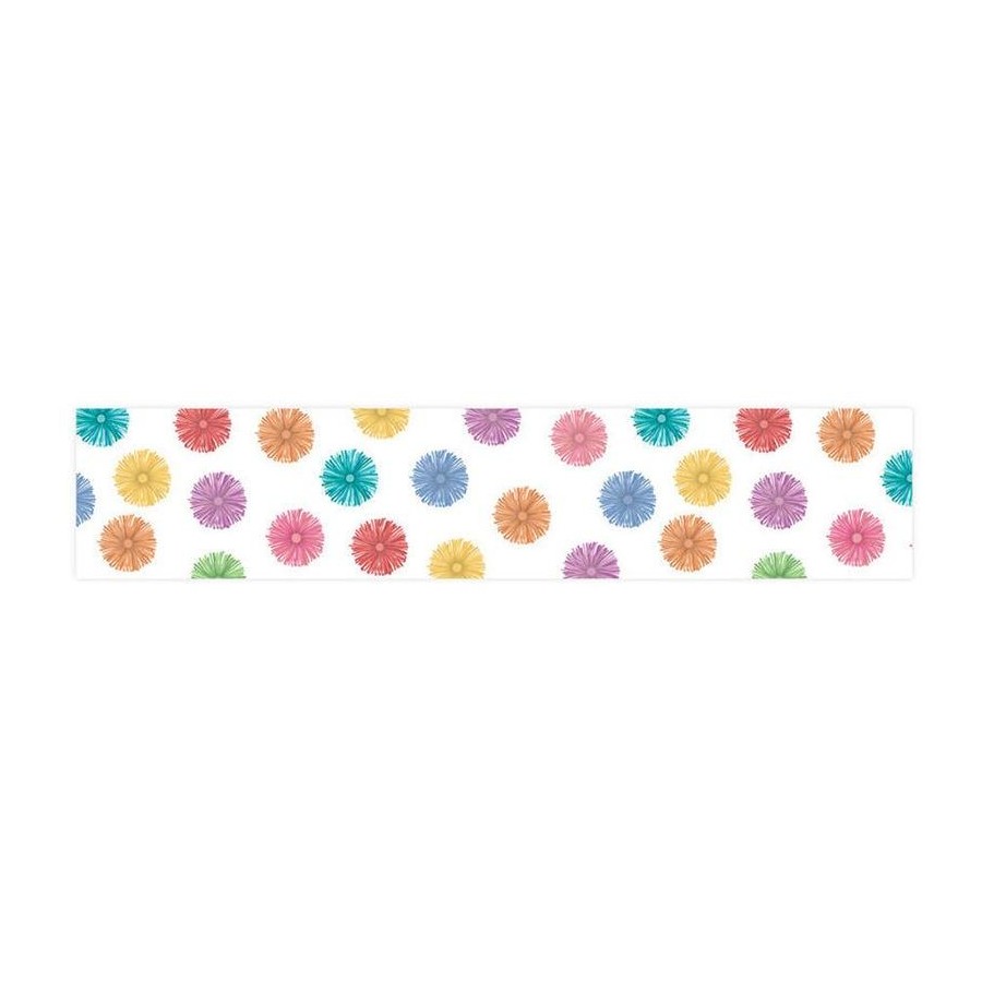 COLOUR BURST POM POMS BORDER PKT 12