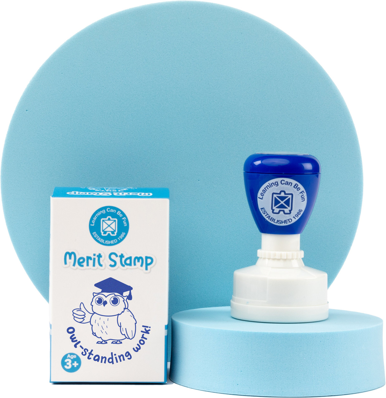 OWL-STANDING WORK MERIT STAMP