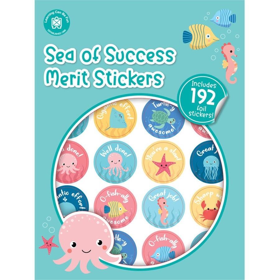 SEA OF SUCCESS MERIT STICKERS PKT 192