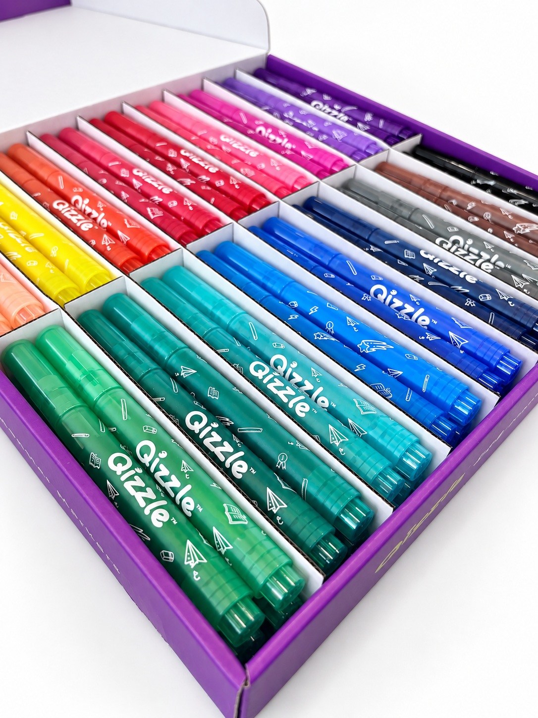QIZZLE MONSTER MARKERS, PKT 144
