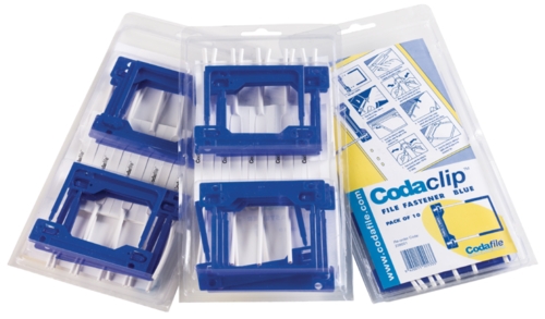CODAFILE CODACLIP FASTENER 3 PIECE, PKT 10