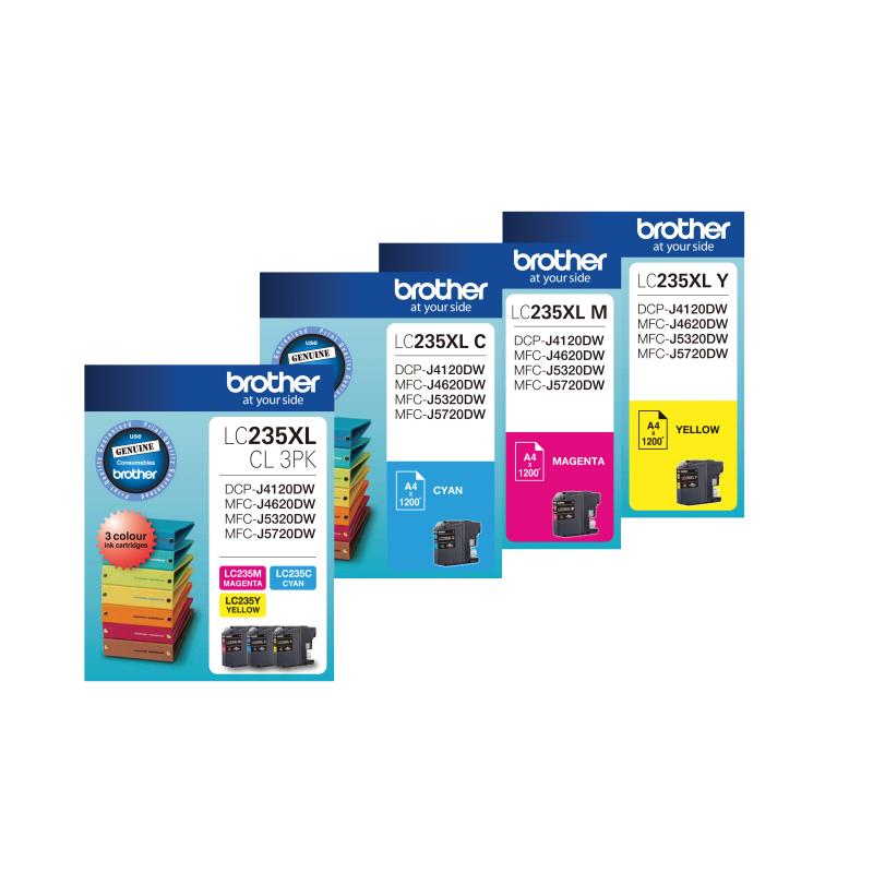 BROTHER LC235XLM MAGENTA HIGH YIELD INK CARTRIDGE