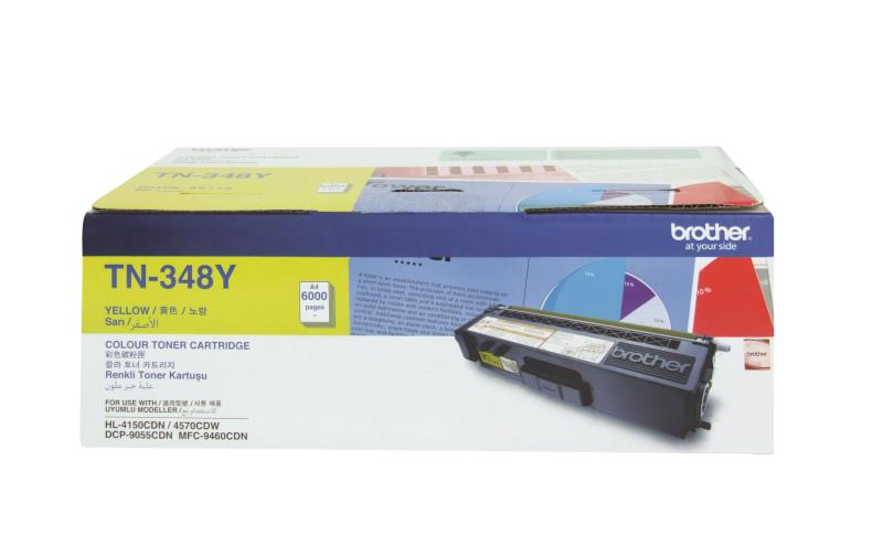 BROTHER TN348Y YELLOW HIGH YIELD TONER