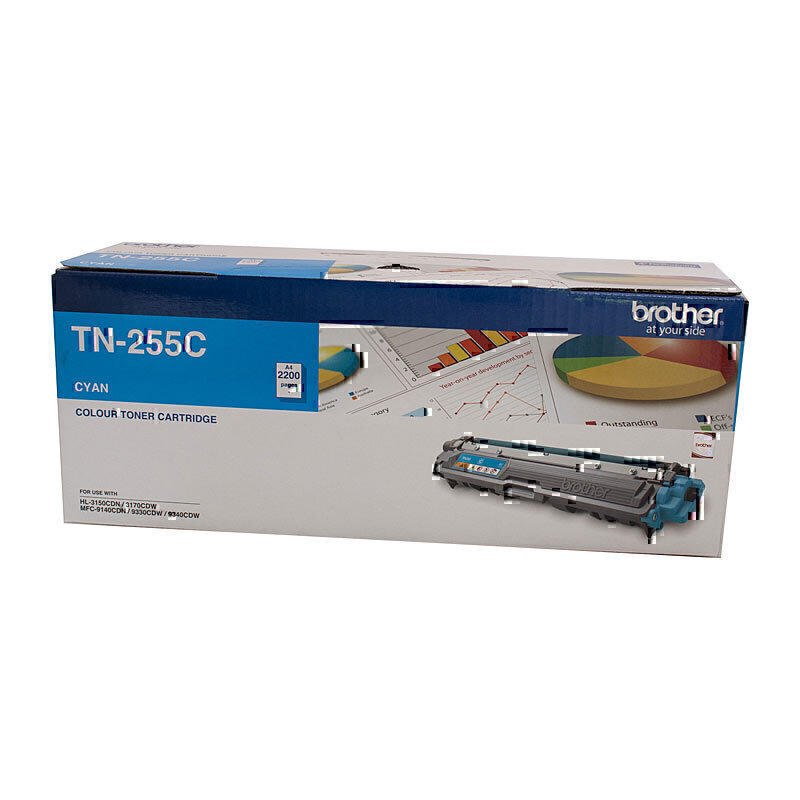 BROTHER TN255 CYAN TONER CARTRIDGE