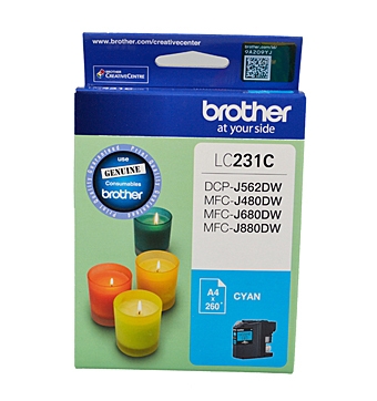 BROTHER LC231 CYAN INK CARTRIDGE