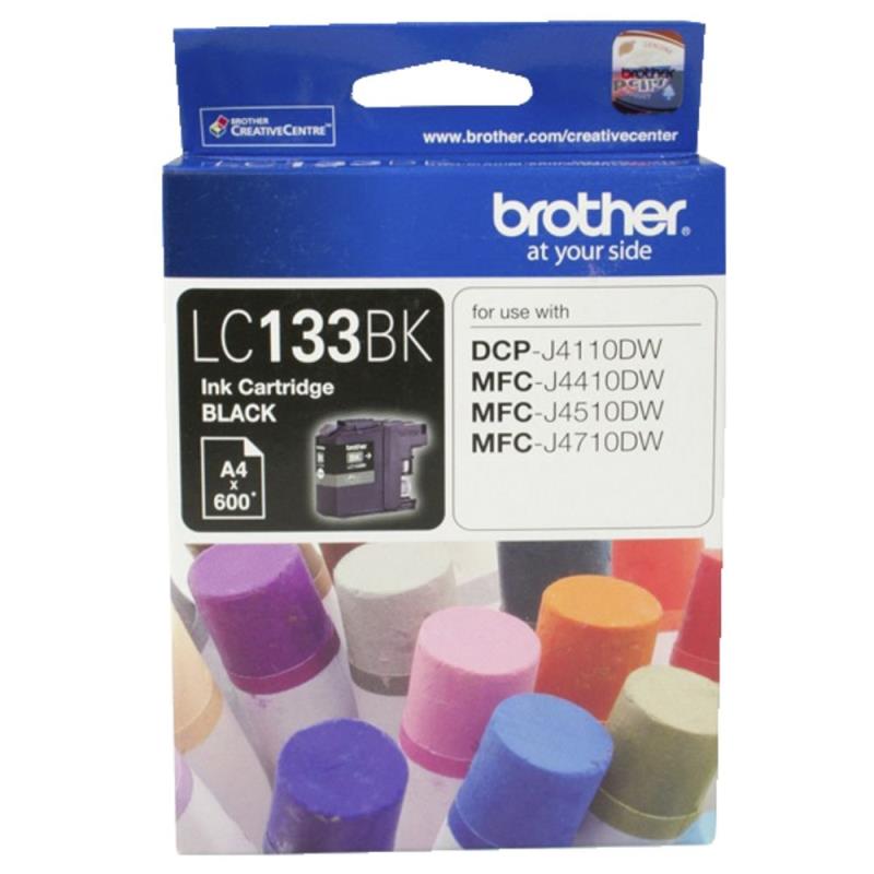 BROTHER LC133 BLACK INK CARTRIDGE