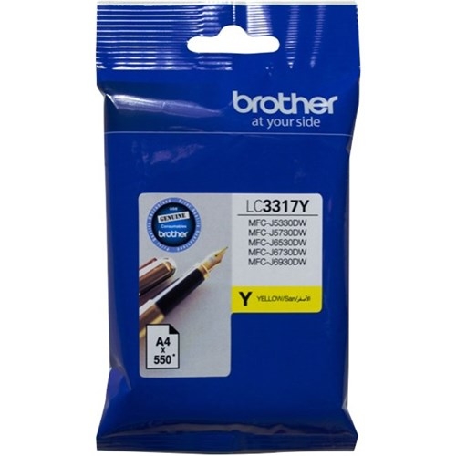 BROTHER LC3317 YELLOW INK CARTRIDGE