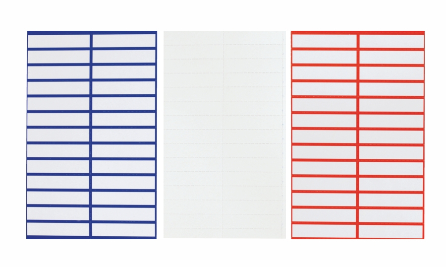 TITLE STRIPS CRYSTALTAB ASSORTED COLOURS, PKT 50