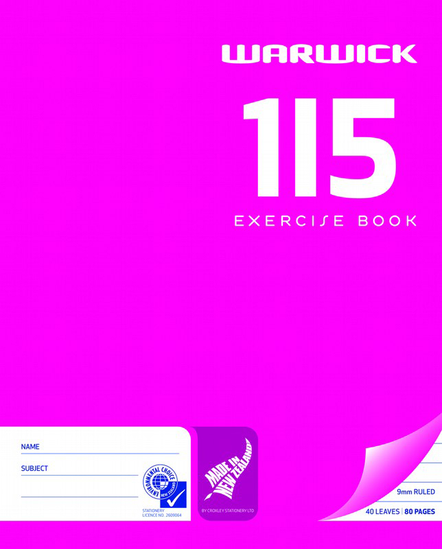1I5 WARWICK EXERCISE BOOK