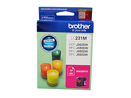 BROTHER LC231 MAGENTA INK CARTRIDGE