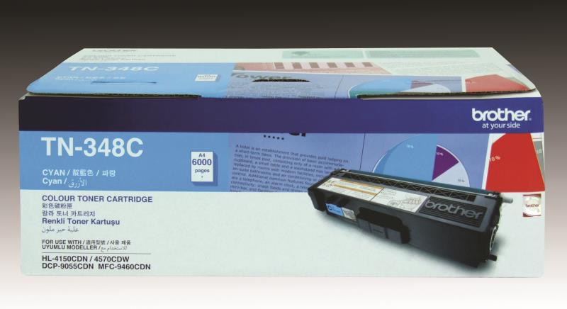 BROTHER TN348C CYAN HIGH YIELD TONER