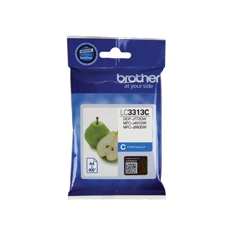 BROTHER LC3313C CYAN INK CARTRIDGE