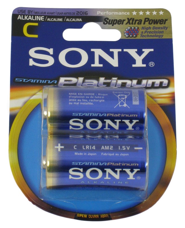 SONY C/2 ALKALINE BATTERIES PKT 2