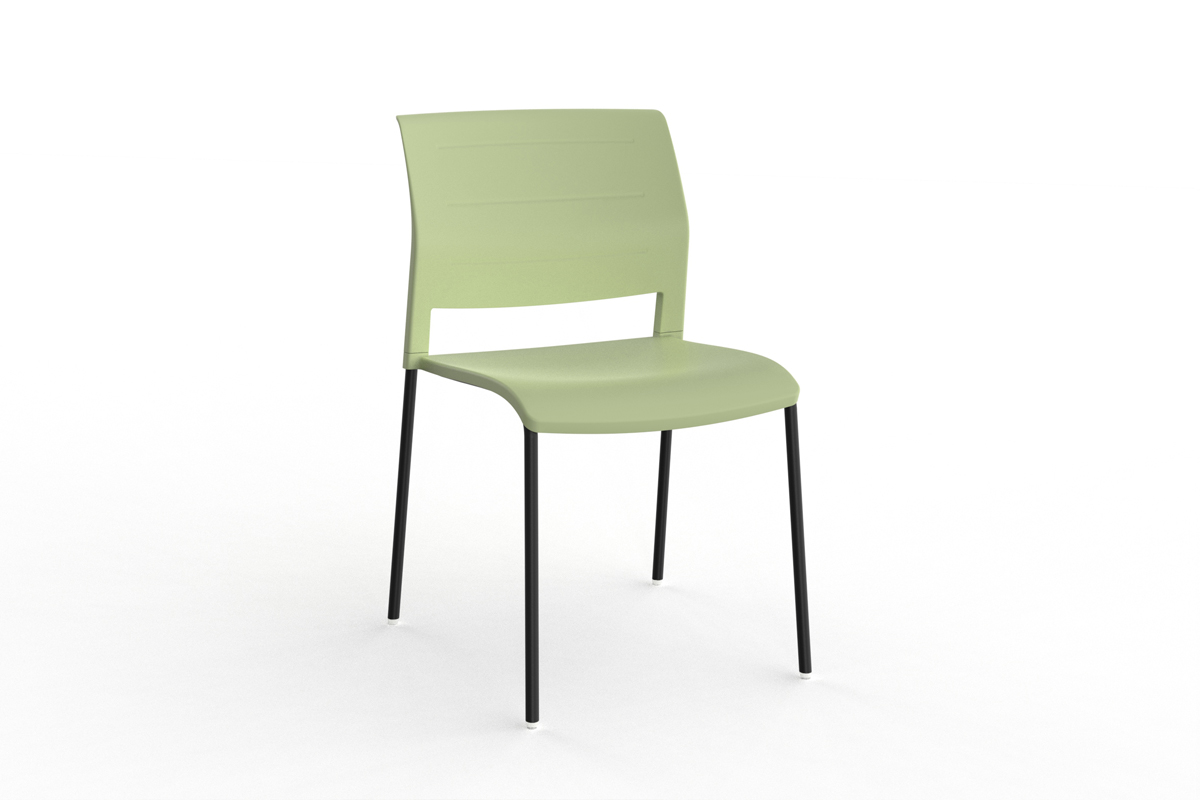GAME CHAIR - BLACK FRAME WITH PISTACHIO SHELL