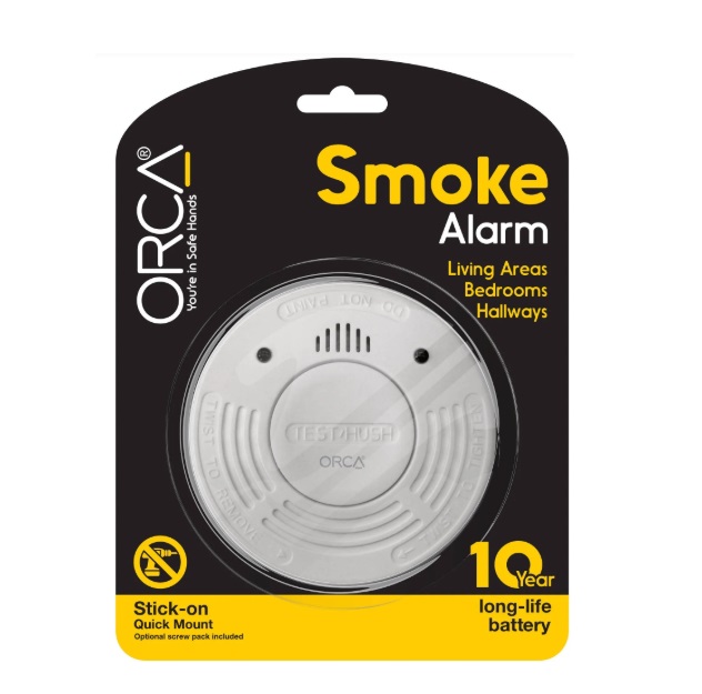 ORCA SMOKE ALARM, 10 YR LITHIUM BATTERY