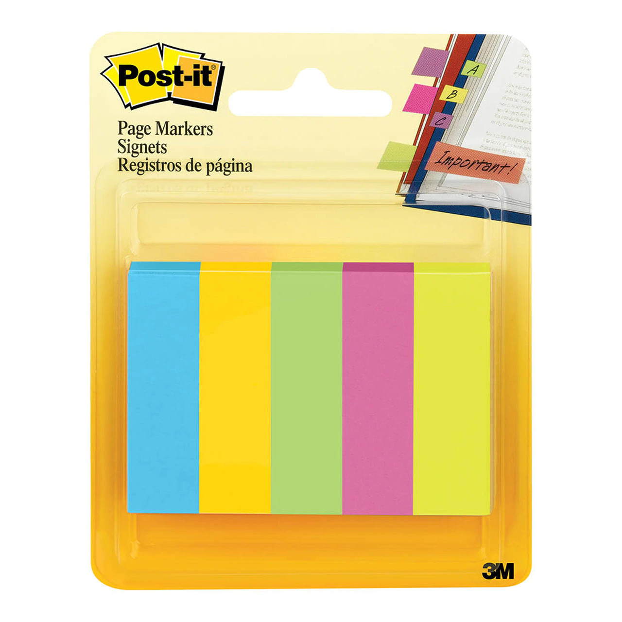 3M POST-IT PAGE MARKERS 670-5AN