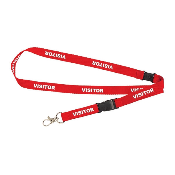 PRE-PRINTED VISITOR LANYARD, PKT 5