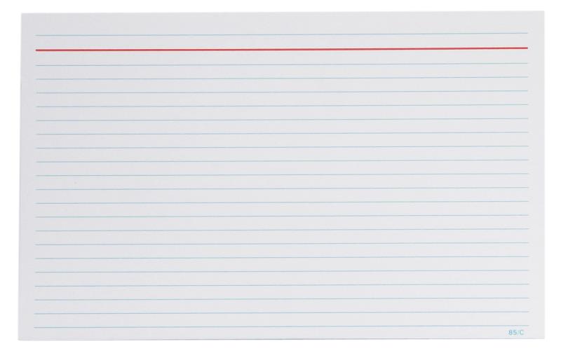 8 x 5-INCH SYSTEM CARDS (RULED FEINTS), PKT 100