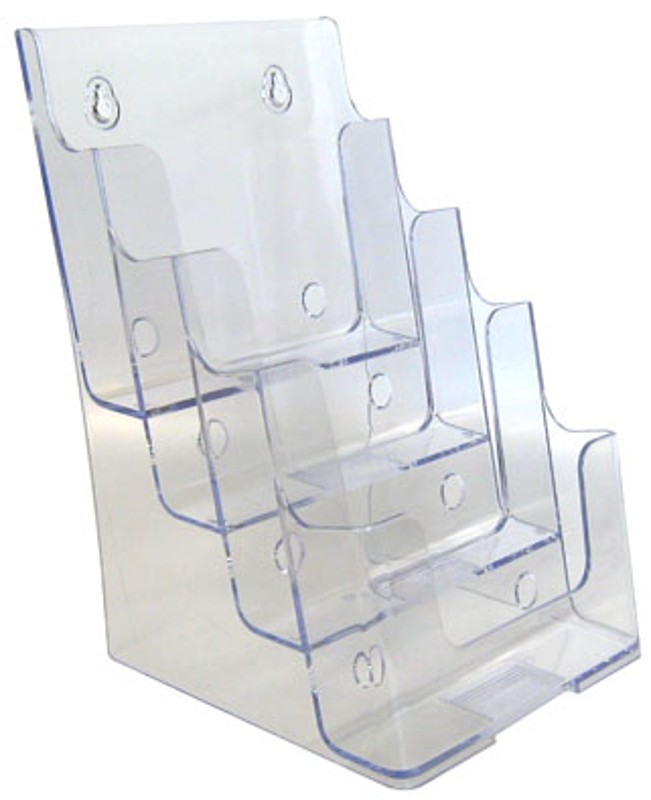 A5 4-TIER DESKTOP/WALLMOUNT BROCHURE HOLDER