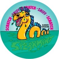 SCRATCH AND SNIFF STICKERS (SPEARMINT), PKT 84