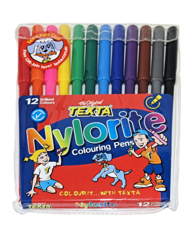TEXTA FELT PENS, PKT 12