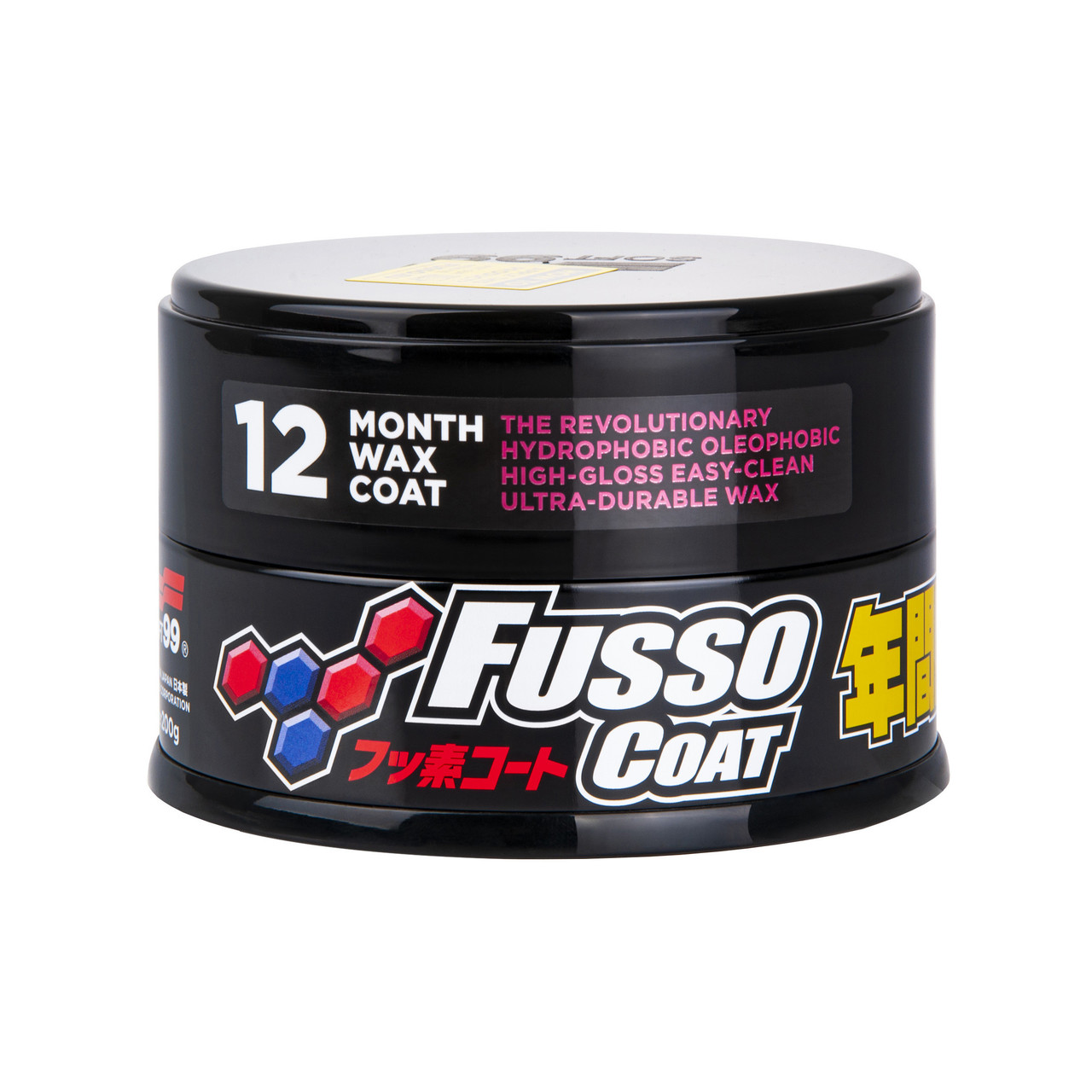 Soft99 Fusso 12 Months Auto Care Waterproof Wash Coat Detailing Wax Dark  Color