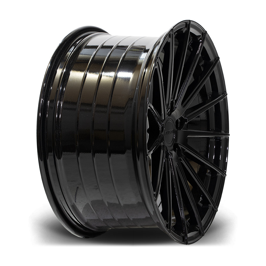 Riviera RF105 (Flow Formed) - 19 inch - Gloss Black - SET OF 4