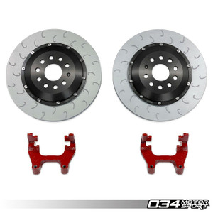 034Motorsport 2-piece Floating Rear Brake Rotor 350mm Upgrade For Mqb Vw & Audi Red 034Motorsport 2-piece Floating Rear Brake Rotor 350mm Upgrade For Mqb Vw & Audi Red