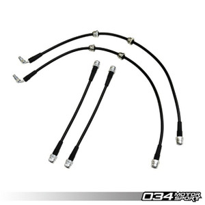 034Motorsport Stainless Steel Braided Brake Line Kit, 8J/8P Audi TTRS & RS3 034Motorsport Stainless Steel Braided Brake Line Kit, 8J/8P Audi TTRS & RS3