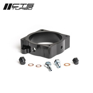 CTS Turbo Throttle Body Spacer With Boost Tap And Meth Injection Port - Audi RS3 / TTRS (8V.2 / 8S) 2018+ CTS Turbo Throttle Body Spacer With Boost Tap And Meth Injection Port - Audi RS3 / TTRS (8V.2 / 8S) 2018+