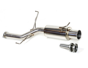 Mitsubishi Evo 7 8 9 Back Box - Stainless Steel - 3 inch - 4 inch Tip GT Style Mitsubishi Evo 7 8 9 Back Box - Stainless Steel - 3 inch - 4 inch Tip GT Style