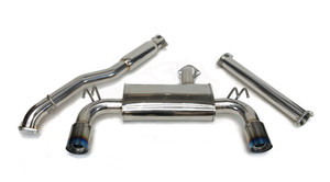 Mitsubishi Evo X Cat Back Exhaust System - 3 inch - Resonated Mitsubishi Evo X Cat Back Exhaust System - 3 inch - Resonated